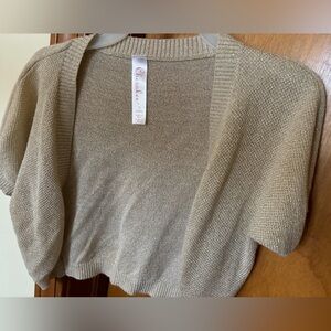 Shrug Beige Girls Cardigan Cover